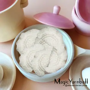 Free crochet dumplings for games, pattern crochet toy, amigurumi