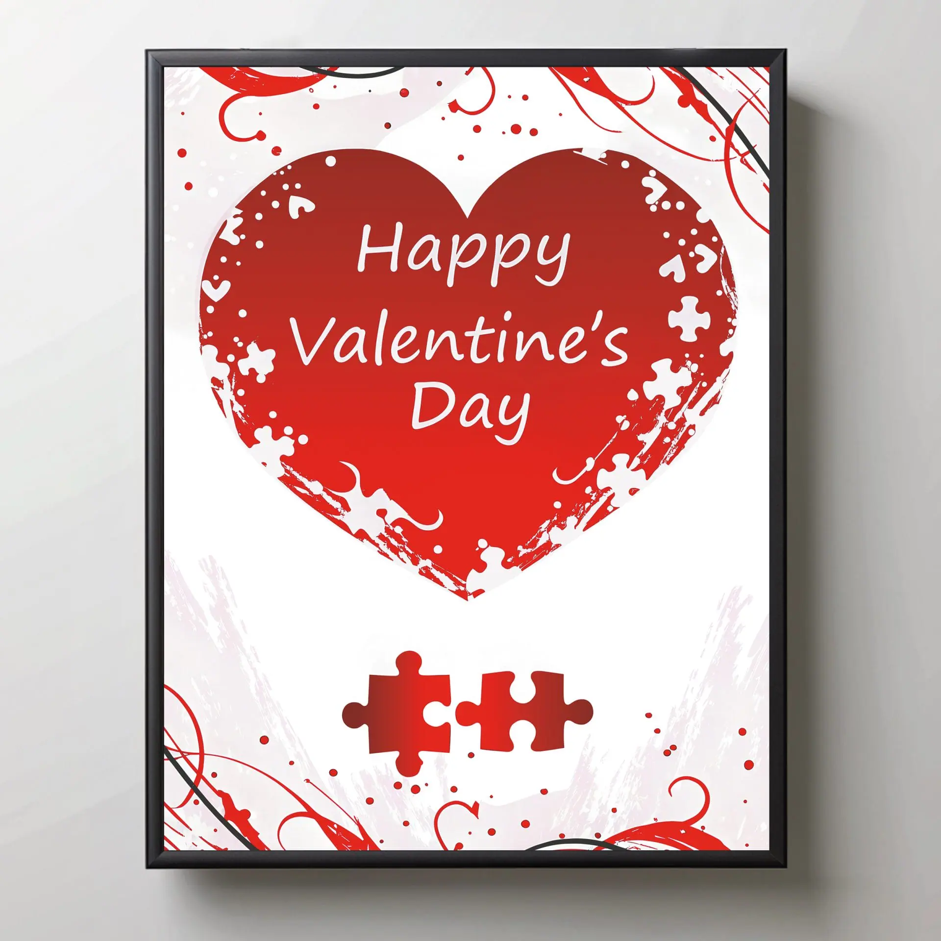 Romantic Digital Valentine's Day Card 6 Unique Design for Couples