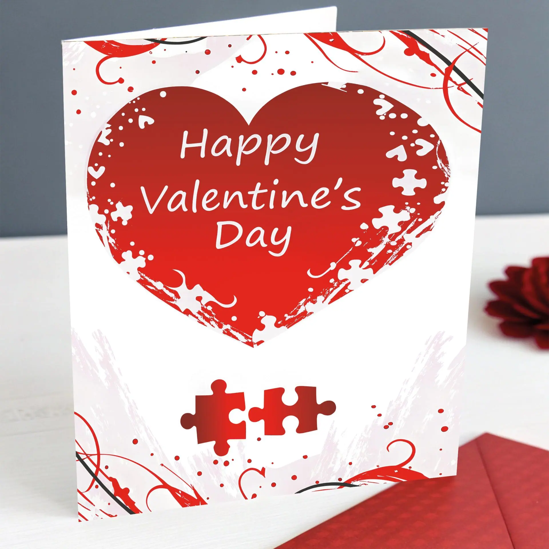 Romantic Digital Valentine's Day Card 5 Unique Design for Couples
