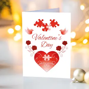 Greeting card with a heart