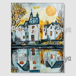 Old Town Painting