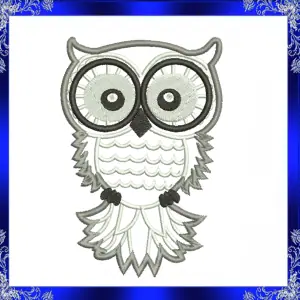 Owl Applique Machine Embroidery Design Bird Applique