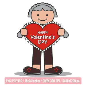 Funny PNG design for Valentine's Day