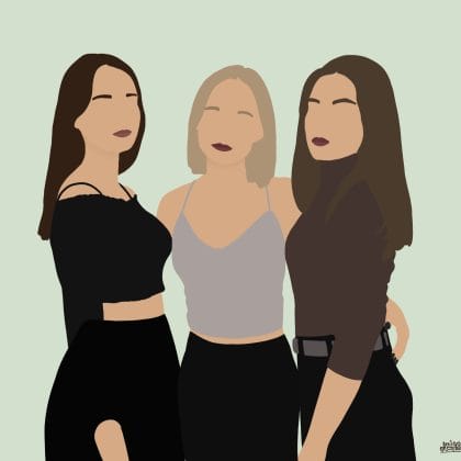 Custom Digital Faceless Portraits for Friends and Family