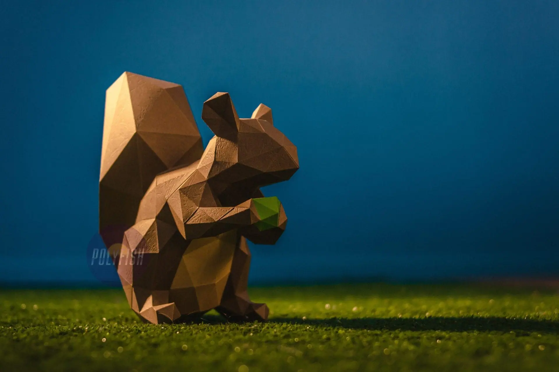 DIY Squirrel template Papercraft PDF