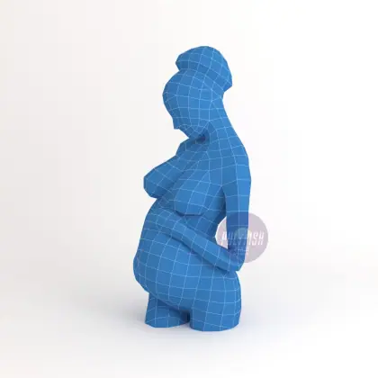 DIY Pregnancy template Papercraft PDF