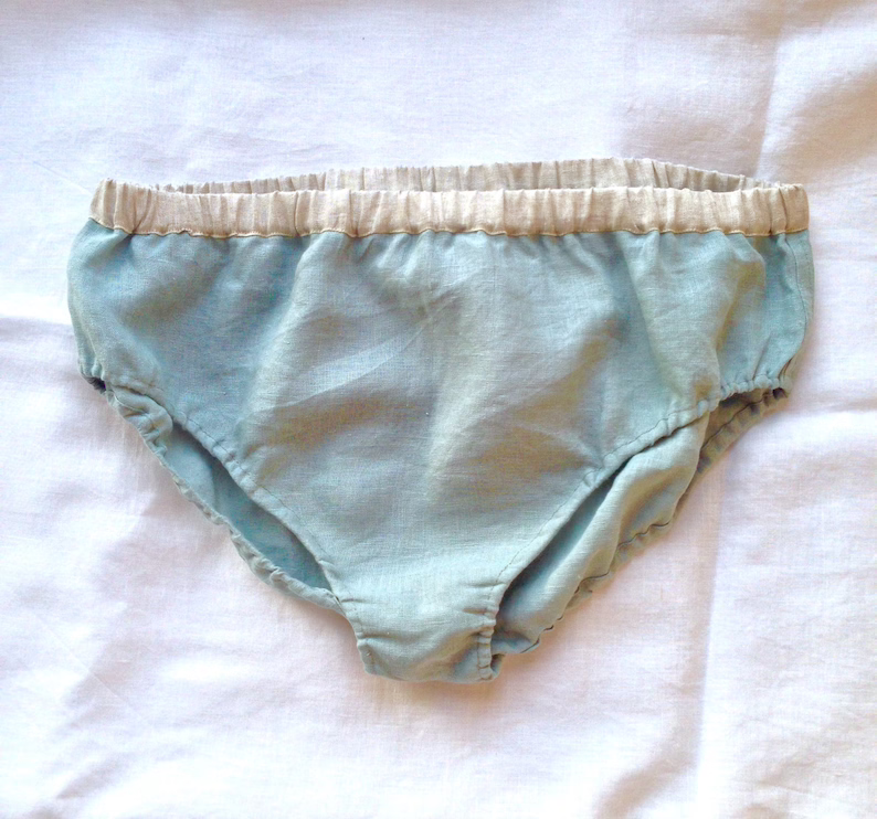 Linen panties, High waisted briefs