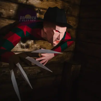 DIY Freddy Krueger template Papercraft PDF