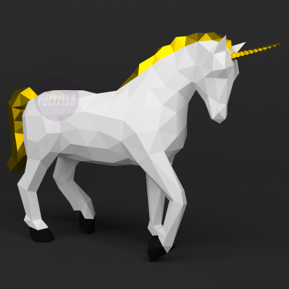 DIY Unicorn template Papercraft PDF