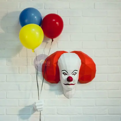 DIY Pennywise 1990 template Papercraft PDF