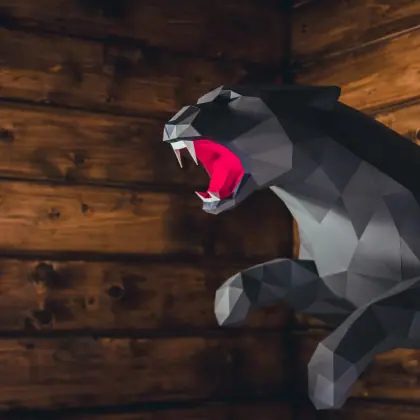 DIY Panther template Papercraft PDF