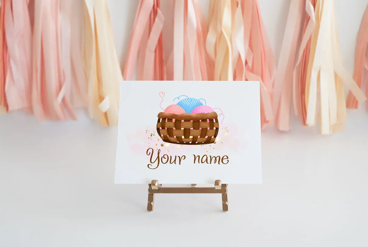 Exclusive Knitting Logo, Handmade Logo Design
