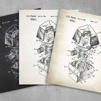 Keyboard Patent Poster