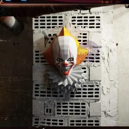 DIY Pennywise 2019 template Papercraft PDF