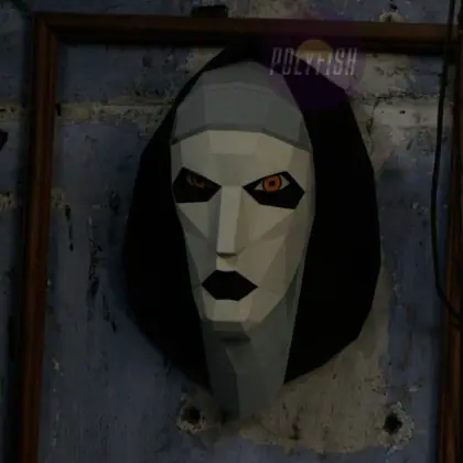 DIY The Nun template Papercraft PDF