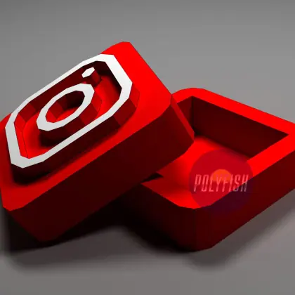 DIY Instagram Box template Papercraft PDF