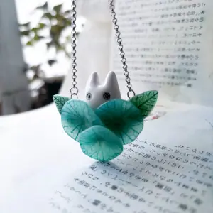 Chibi Totoro Polymer Clay Necklace
