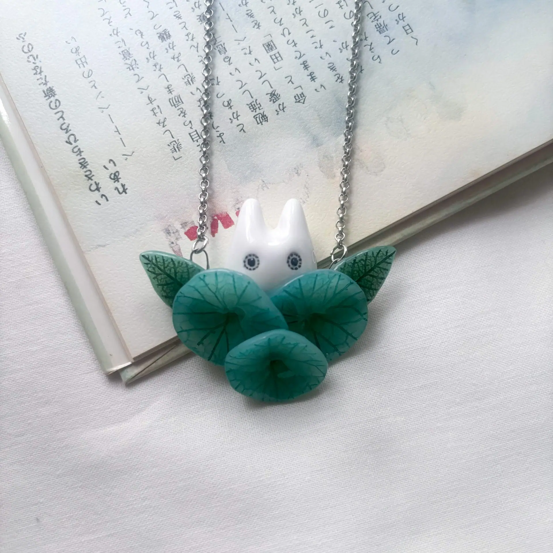 Chibi Totoro Polymer Clay Necklace 5 Chibi Totoro Polymer Clay Necklace - Image 5