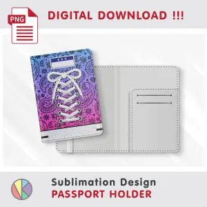 2 Sneaker patterns – Passport Holder sublimation.