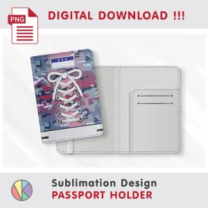 2 Sneaker patterns – Passport Holder sublimation.