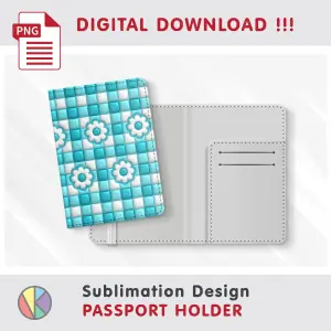 Inflated Buffalo Pattern – Passport Holder sublimation