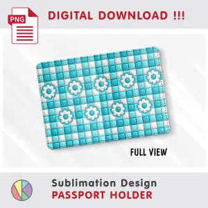 Inflated Buffalo Pattern – Passport Holder sublimation