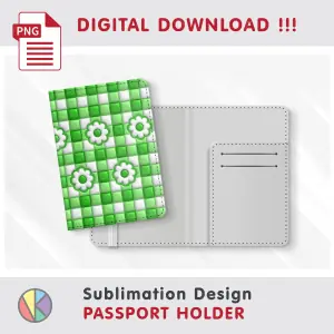 Inflated Buffalo Pattern – Passport Holder sublimation