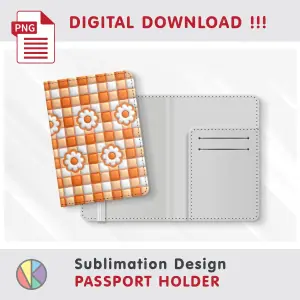 Inflated Buffalo Pattern – Passport Holder sublimation