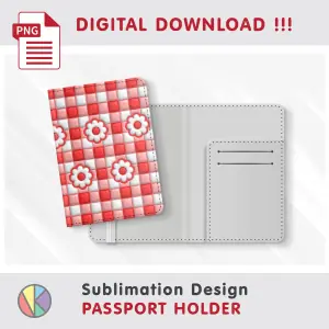 Inflated Buffalo Pattern – Passport Holder sublimation