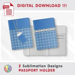 2 Trendy Fashion patterns – Passport Holder sublimation