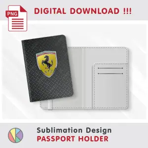 Crealandia - Handmade Marketplace 243 Dream Car design – Passport Holder sublimation