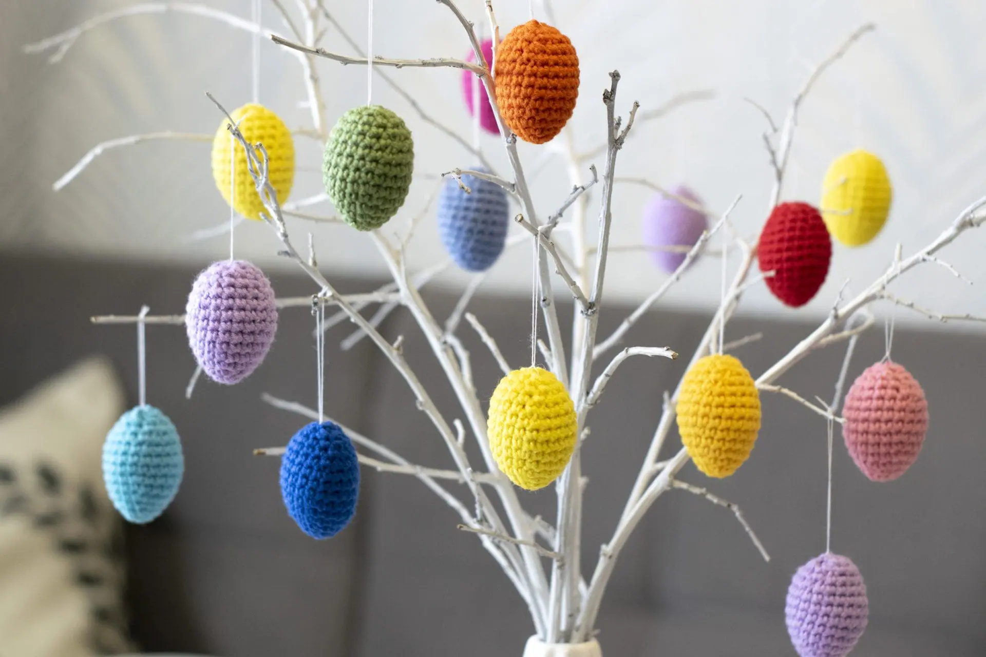 Miniature crocheted stuffed Easter Eggs and carrots 4 Miniature crocheted stuffed Easter Eggs and carrots - Image 4