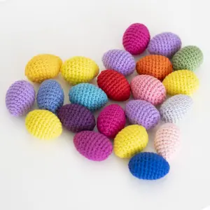 miniature Easter stuffed eggs and carrots