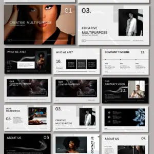 Creative Photography Portfolio, Canva Photography Branding slides