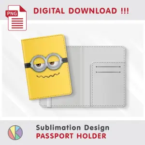 Funny Minion Design – Passport Holder sublimation