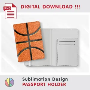 BASKETBALL Pattern – Passport Holder sublimation.