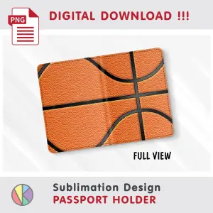 BASKETBALL Pattern – Passport Holder sublimation.