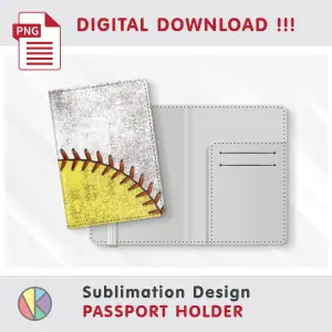 BASEBALL SOFTBALL Pattern – Passport Holder sublimation.