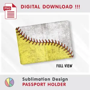 BASEBALL SOFTBALL Pattern – Passport Holder sublimation.