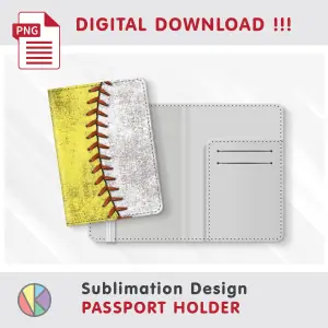 BASEBALL SOFTBALL Pattern – Passport Holder sublimation.