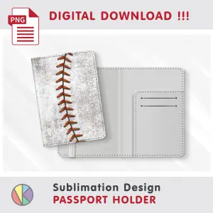 Dirty BASEBALL Pattern – Passport Holder sublimation.