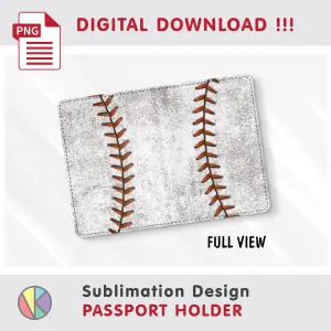 Dirty BASEBALL Pattern – Passport Holder sublimation.