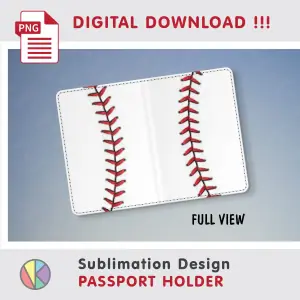BASEBALL Pattern – Passport Holder sublimation.