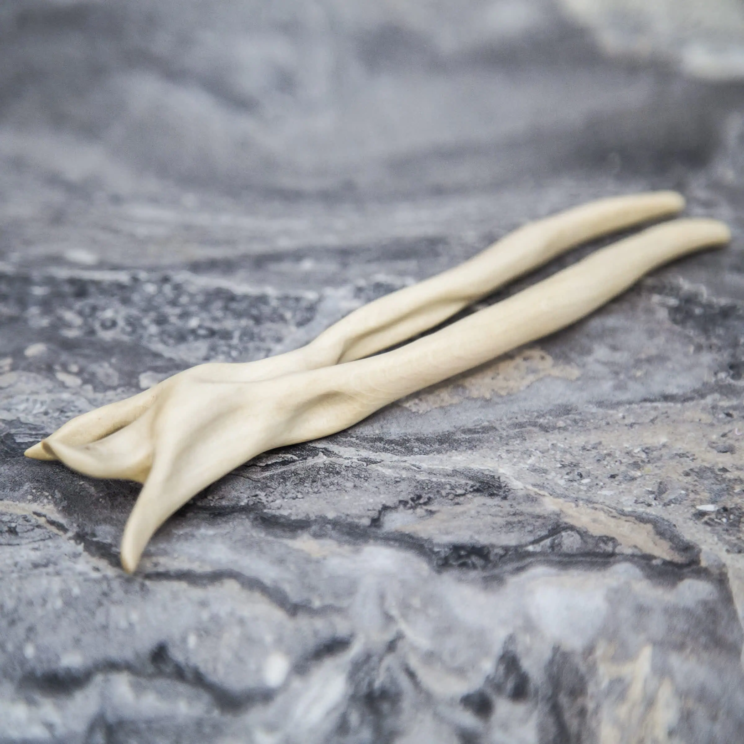 Wooden Hairpin (material - hornbeam) Hand Made Carving 14 Wooden Hairpin (material - hornbeam) Hand Made Carving - Image 14