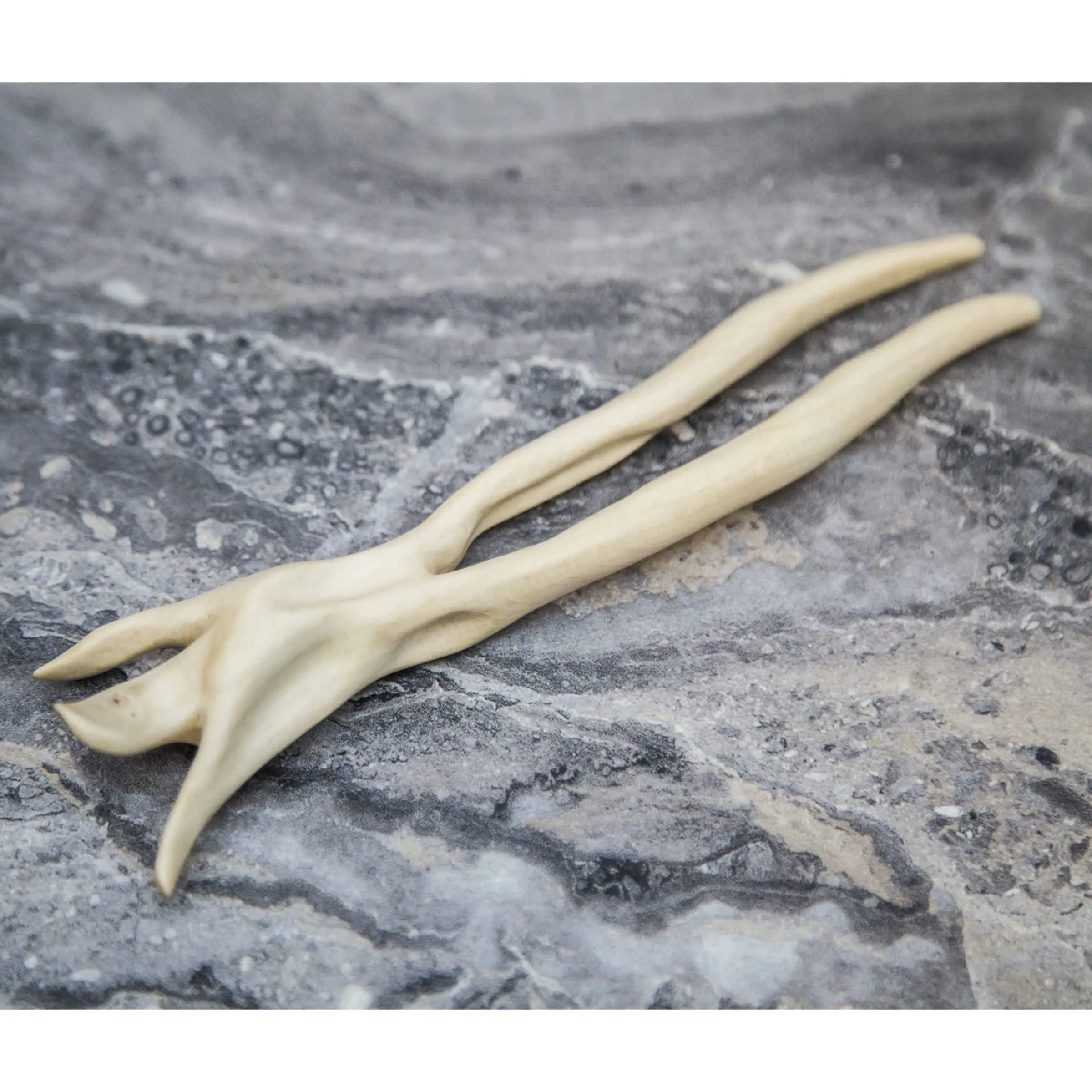 Wooden Hairpin (material - hornbeam) Hand Made Carving 13 Wooden Hairpin (material - hornbeam) Hand Made Carving - Image 13