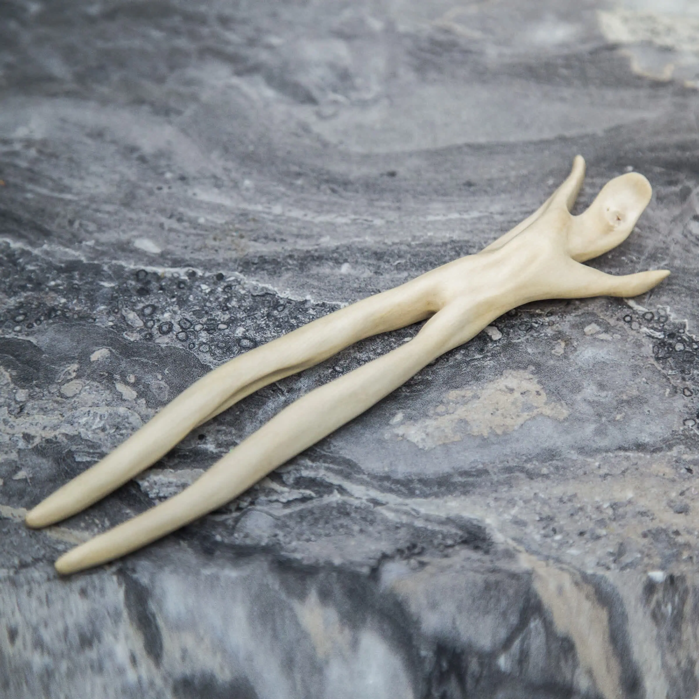 Wooden Hairpin (material - hornbeam) Hand Made Carving 12 Wooden Hairpin (material - hornbeam) Hand Made Carving - Image 12