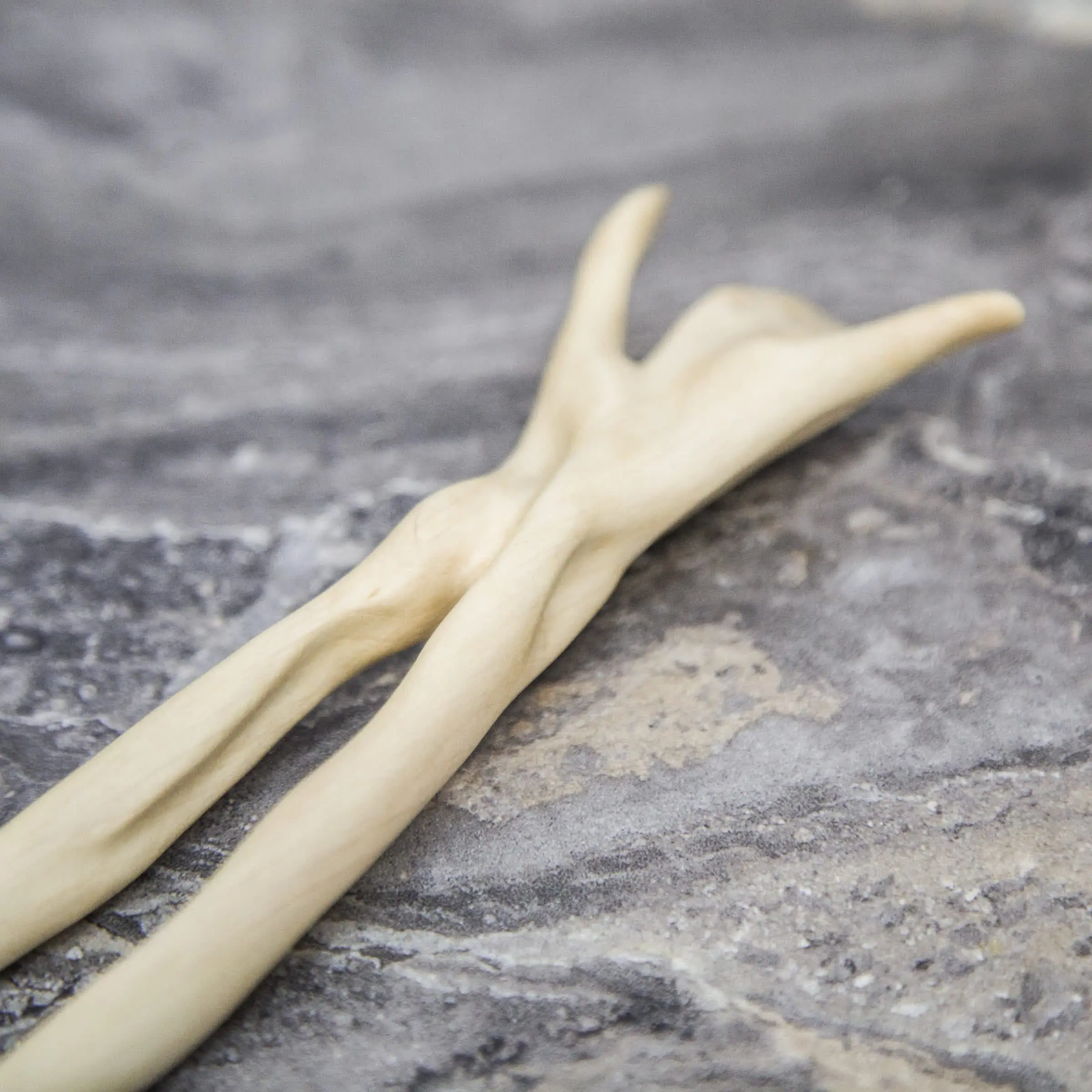 Wooden Hairpin (material - hornbeam) Hand Made Carving 5 Wooden Hairpin (material - hornbeam) Hand Made Carving - Image 5