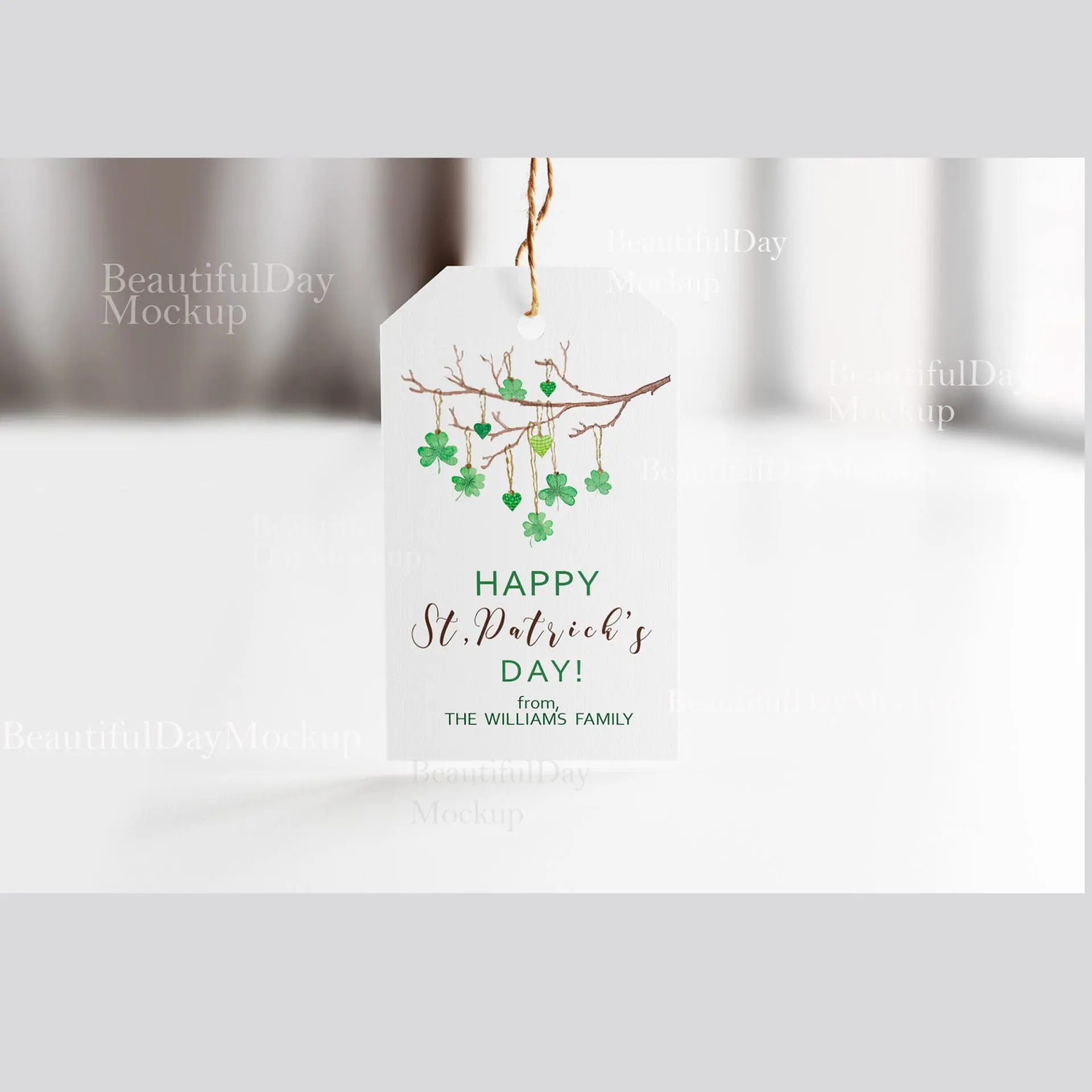 Mockup tag,mockup wedding tag, gift tag mockup,0010 3 Mockup tag,mockup wedding tag, gift tag mockup,0010 - Image 3