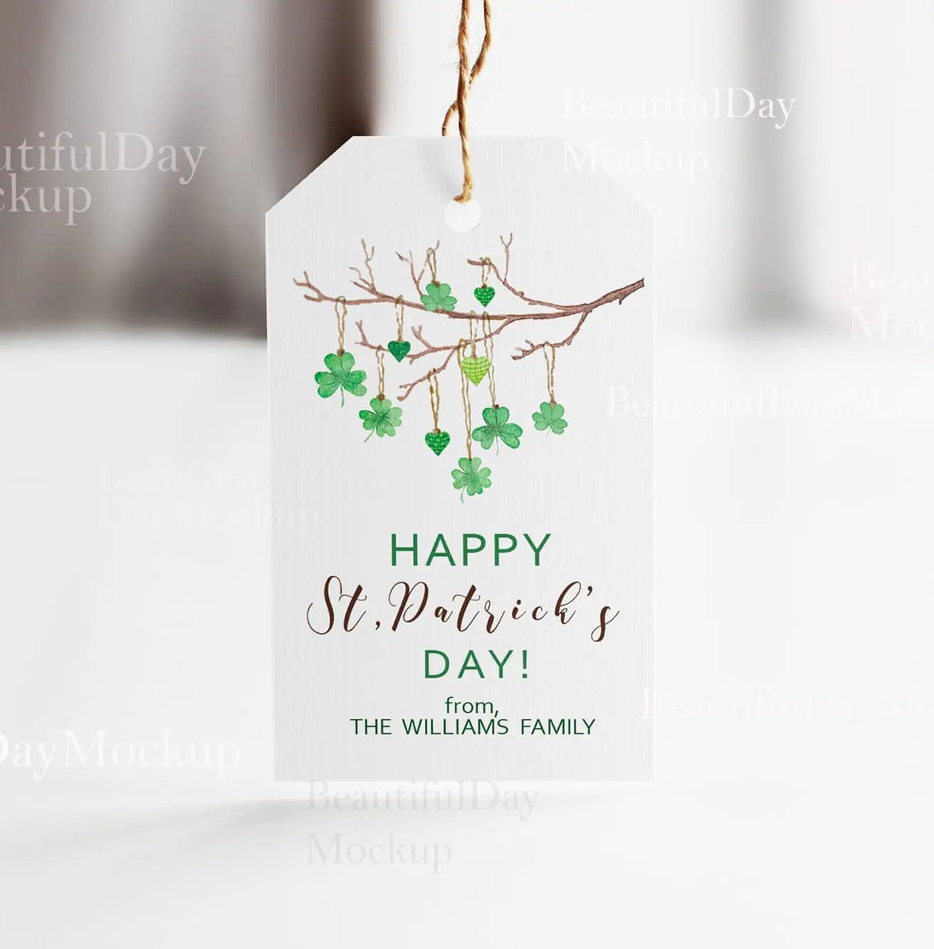 Mockup tag,mockup wedding tag, gift tag mockup,0010 4 Mockup tag,mockup wedding tag, gift tag mockup,0010 - Image 4