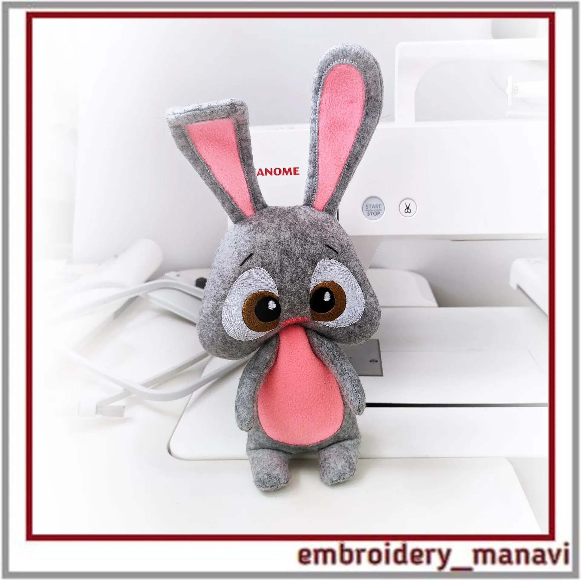 Soft_toy_hare_In_The_Hoop_Embroidery_Design_And_Tutorial